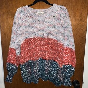 Large Chenille Knit Sweater
